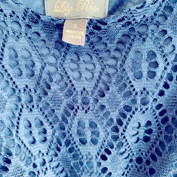 Lily Rose Sheer Maxi Dress Sz S EUC - Picture 7 of 8